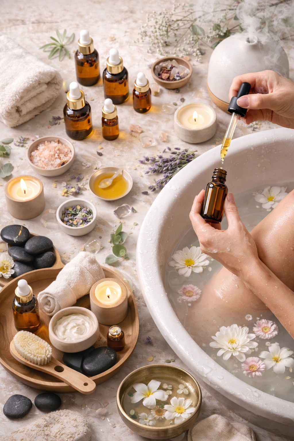 Home Spa Experience with Essential Oils
